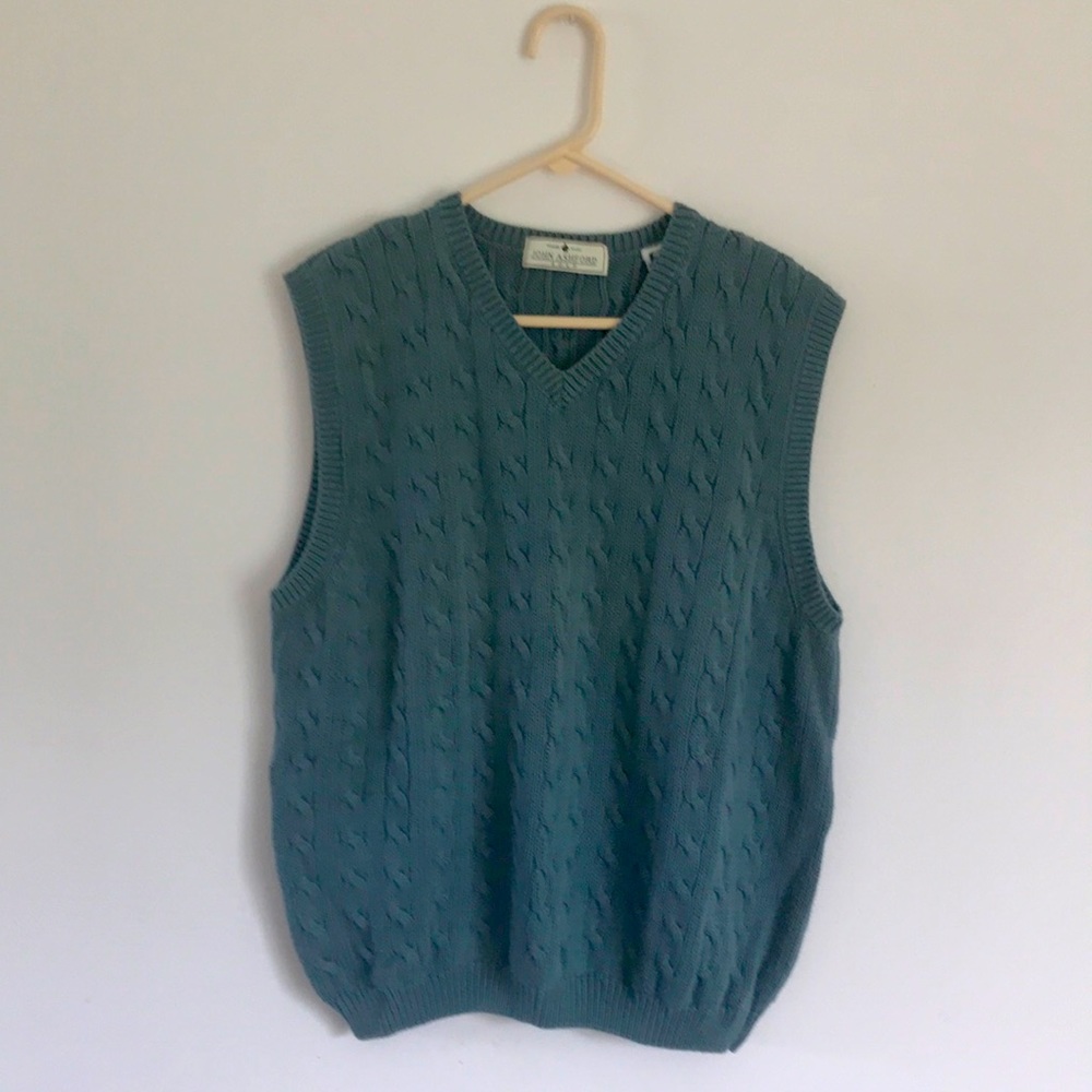 John Ashford Golf Cable Sweater Vest